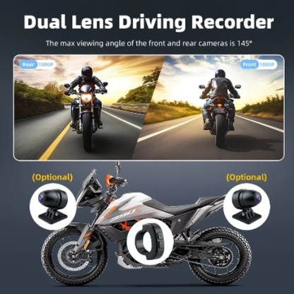 PANTALLA DIGITAL PARA  MOTO CON 2 CAMARAS HD