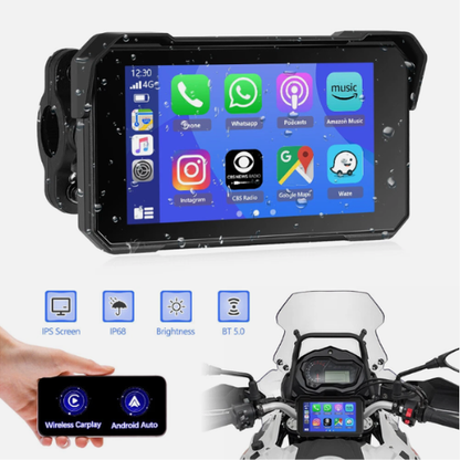 PANTALLA DIGITAL PARA  MOTO CON 2 CAMARAS HD